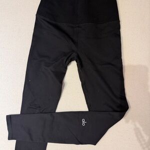 ALO Seamless Black High-Waist Ribbed Legging XS